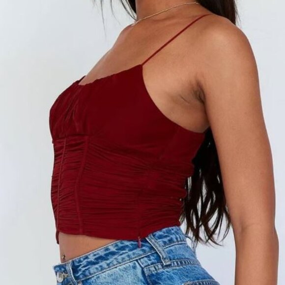 Princess Polly Concordia Red top - Picture 2 of 5